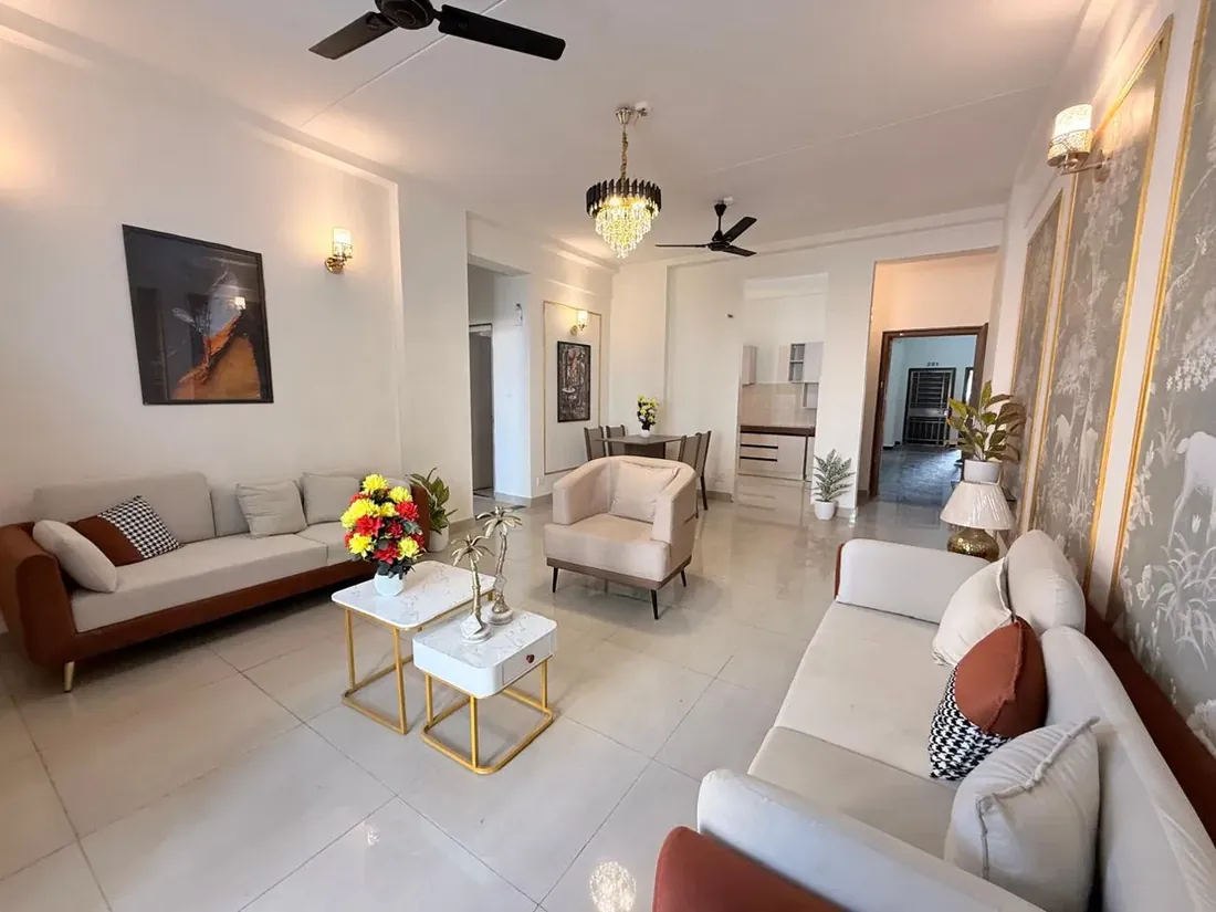 DDA 3BHK flat Narela drawing room